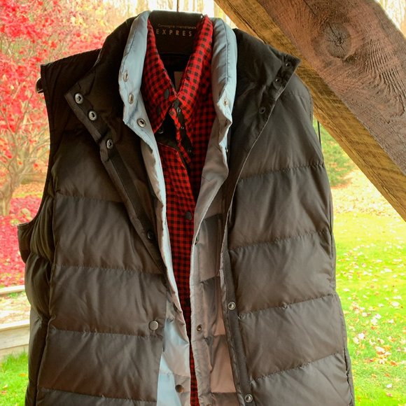 BRAND NEW J.Jill Baby Blue @ ret. $169 down puffer vest Large tall LT - Picture 2 of 4